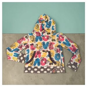 Love Revolution AOP Hoodie Y2K Harajuku Kawaii Vintage Rare